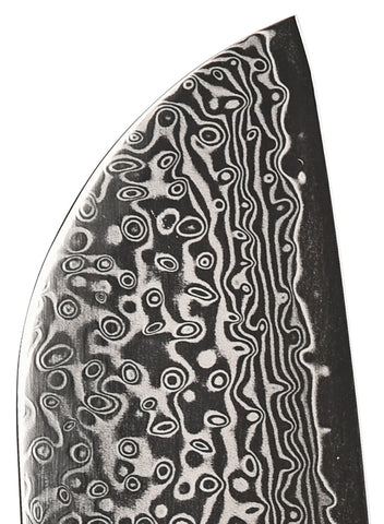 ABEILLIA Libra Black G10 Handle Material 8 inch damascus Santoku Multi layers compound steel with core VG10