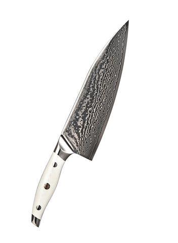 ABEILLIA Libra White G10 handle Material 9 inch kitchen knives damascus Chef knife