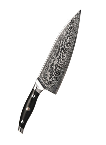 ABEILLIA Libra Black G10 Handle Material  9 damascus kitchen chef knives professional