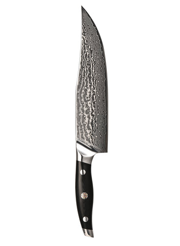 ABEILLIA Libra Black G10 Handle Material 9inch Slicing real damascus steel kitchen   chef Knives